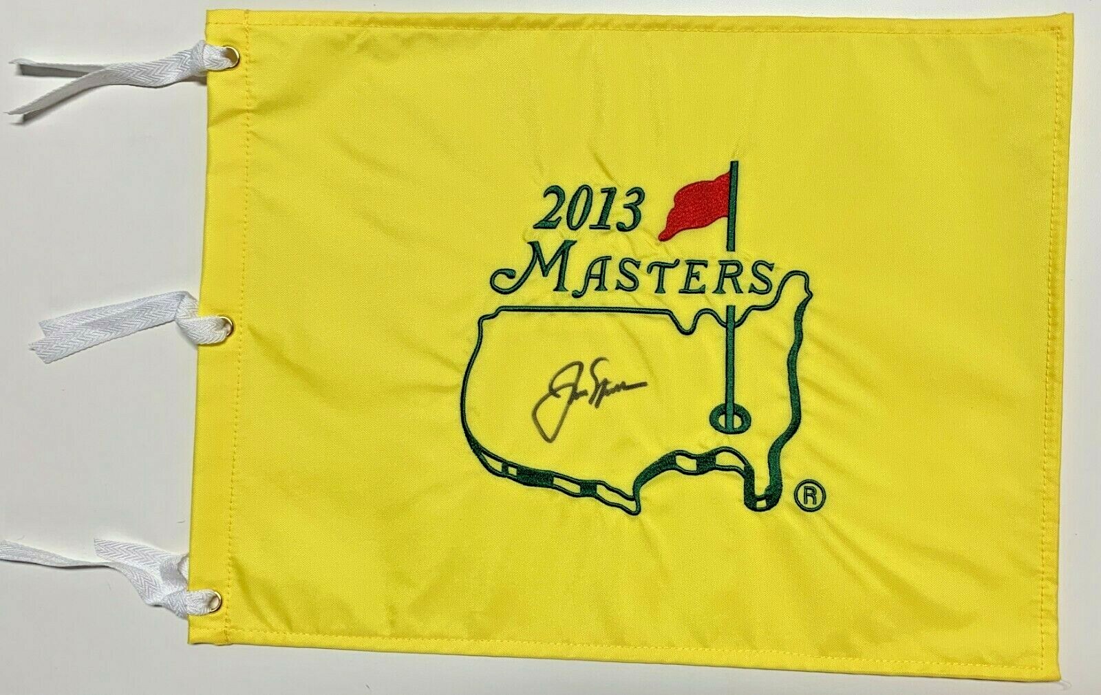 Jack Nicklaus Signed 2013 Masters Pin Flag Autographed PSA DNA LOA