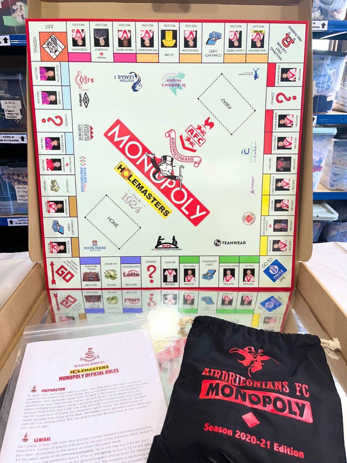 Airdrieonians Monopoly (Airdrie Football Club) Diamonds Board Game eBay