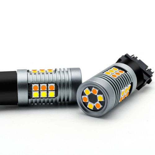 3157 3157A White Amber Switchback LED Turn Signal Light Bulbs Blinker For Ford - Bild 2 von 21