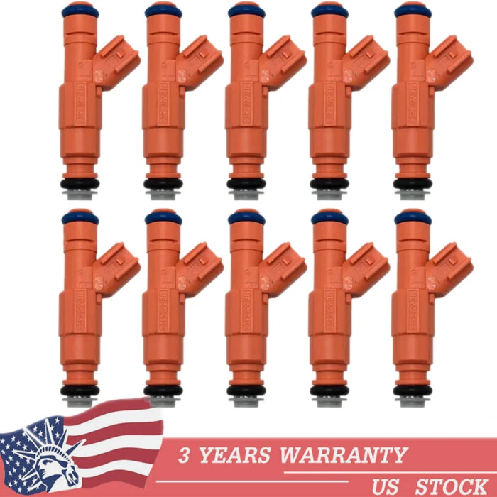 Set of 10 Fuel Injector For 2000 2001 2002 2003 Ford E-350 E-450 Super Duty - Изображение 2 из 4