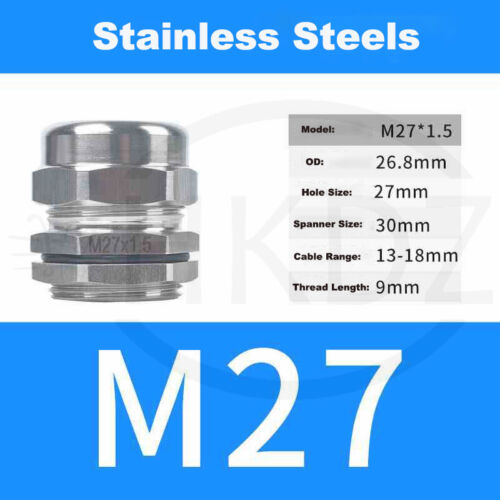 Kabelverschraubung PG7-PG63 Metrisch Metal Verschraubung M10-M100 Edelstahl IP68 - Bild 72 von 118