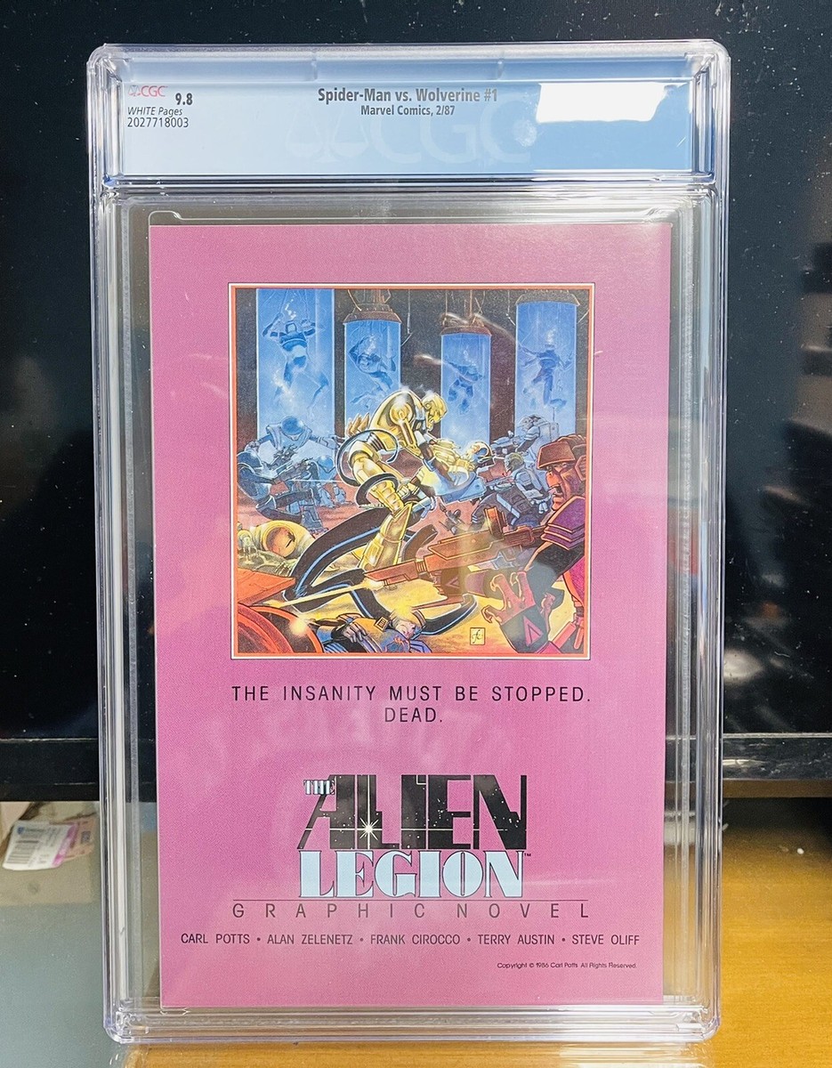 Spider-Man vs Wolverine 1 CGC 9.8 White Pages (1st app of