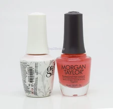Gelish DUO Soak Off Gel Polish + Morgan Taylor Nail Lacquer - #812 Simple Sheer