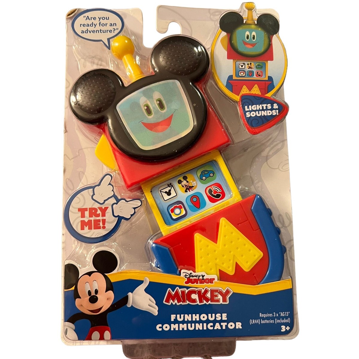 NIB Just Play Disney Junior Mickey Mouse Funhouse Communicator Toy