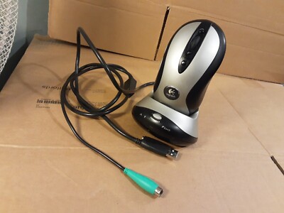 Logitech MX700 Kabellose Optische Maus MX 700-P/N: 851766-2000 + BASE 830878-0000