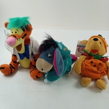 Winnie The Pooh Disney Store Mini Bean Bag Tigger Eeyore Pooh Bear Halloween Cos