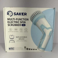 Saker Multi-Function Electric Spin Scrubber - Open box