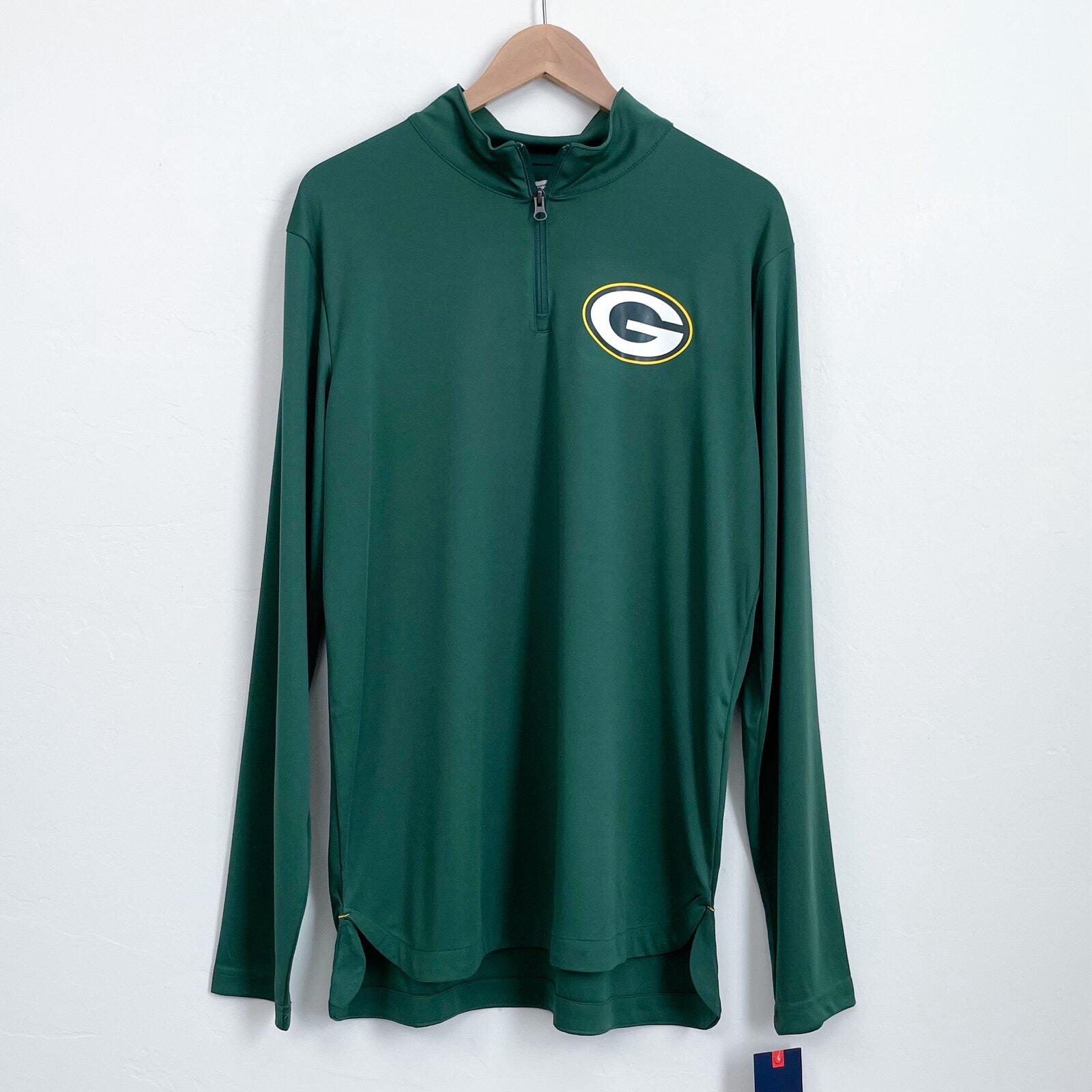 Fanatics NFL Official Green Bay Packers Quarter-Zip Pullover NWT