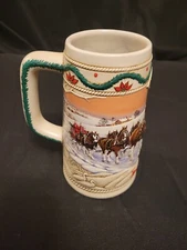 Anheuser Busch Budweiser 1996 Holiday Stein Mug American Homestead 