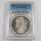 1883 P PCGS MS64 - Toned Silver Morgan Dollar $1 US Coin #53773A
