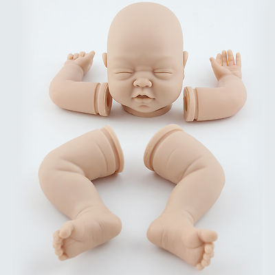 Reborn Kits 22" Sleeping Baby Doll Blank Soft Vinyl Head 3/4 Limbs Supplies  Gift | eBay