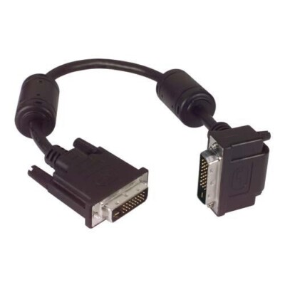 L-COM DVIDD-RA2-3 Dual Link DVI Cable Male / Male Right Angle Top (3 Ft), 3 PACK