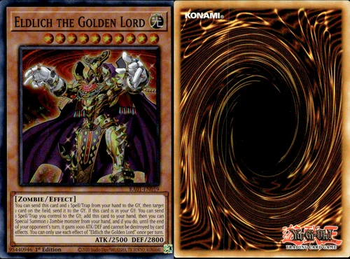 RA01-EN019 Eldlich the Golden Lord :: Super Rare 1st Edition YuGiOh Card