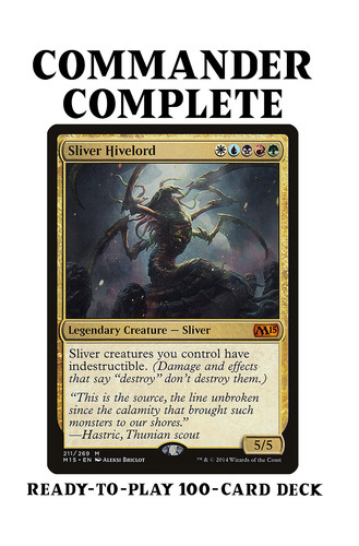 Sliver Hivelord SLIVER TRIBAL INDESCTRUCTIBLE Magic MTG Custom Commander Deck