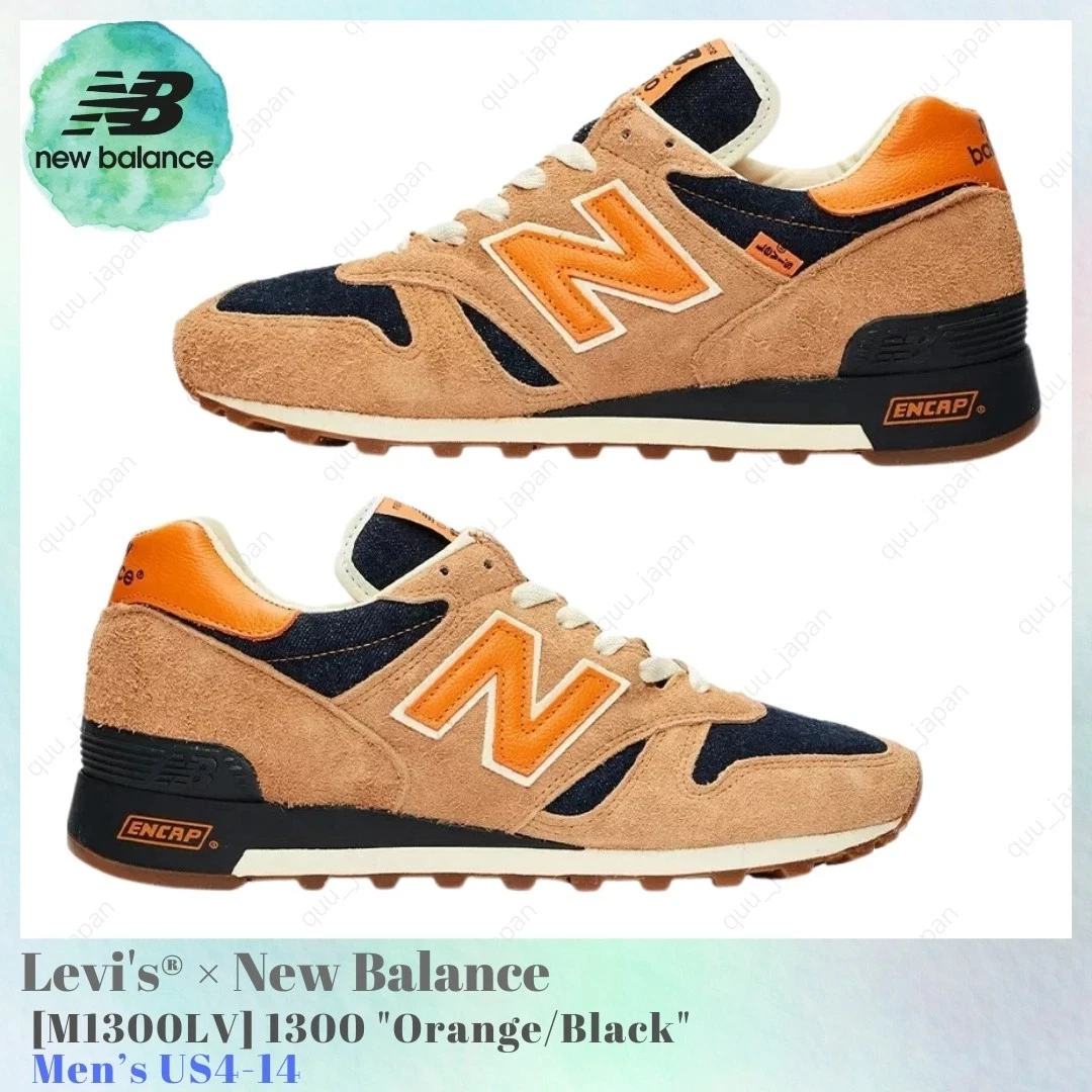 New Balance Levi's x 1300 Made In USA Orange Tab for Sale