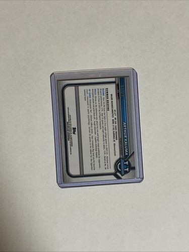 2021-22 Bowman U First - Arthur Kaluma Green Lava Refractor /99 #13 - Picture 2 of 2