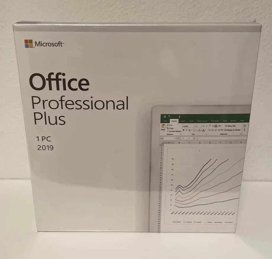 Microsoft Office Professional Plus 2019 1Pc DVD And Sealed Card For Lifetime