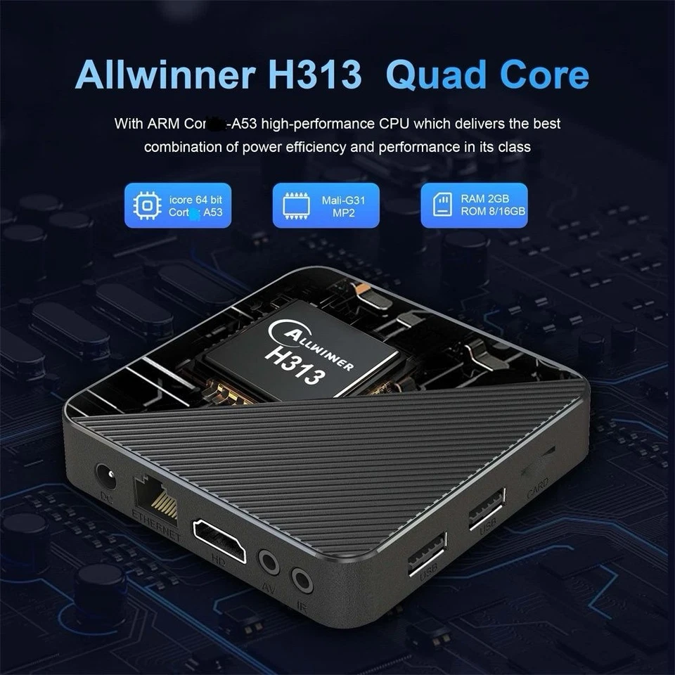 Android TV Box 16GB 2GB RAM and 5G Wifi + Voice Assistant - Imagen 4 de 4