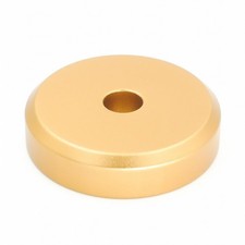 Menesia 45 Record Adapter Aluminum 45 RPM Adapter for Record Player Gold 