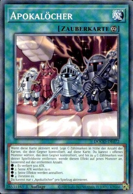Apokalöcher DOOD-DE072 Common Doom of Dimensions Yugioh Karte Deutsch