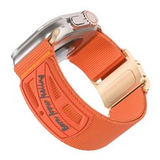 For iWatch Series 11/10/9/5/1/ Ultra Adjustable Magnetic Waterproof Nylon Band