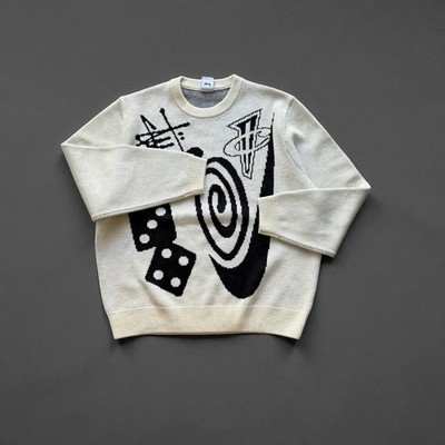 Nike x Stussy Knitwear logo sweaters size L Oversized | eBay
