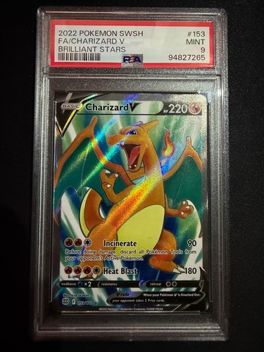 Charizard V graded PSA 9 for sale on eBay