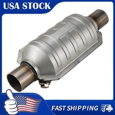 2 Universal Catalytic Converter With Heat Shield Stainless Steel Epa Approved 2 Universal Catalytic Converter With Heat Shield Stainless Steel Epa Approved