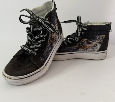 Van s Boys Protect Tigers Hi Top Sneakers  Shoes Size 13.5 US Kids 7213358