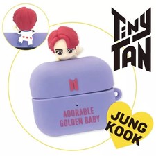 BTS TinyTAN Jungkook AirPods Pro Silicone Case 2.2x2.6in Idol Gift