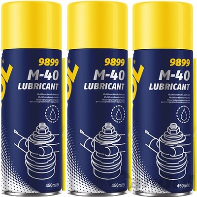 3x 450 ml MANNOL M40 ROSTLÖSER MULTIFUNKTIONSÖL UNIVERSAL KRIECHÖL ROSTENTFERNER