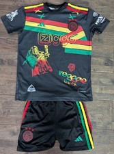 Kids 13/15 Years 2023 Adidas Ajax Amsterdam 'Reggae Beats' Away Shirt & Shorts