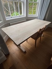 Graham & Green Abbeline Dining Table  In Whitewashed Finish - Used