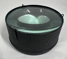 Vintage Large Condenser Magnifier Lens Marine Maps Desktop 4.25"