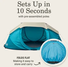 Coleman 10-second Instant Pop Up Tent (4 Person, 3-Season) New with Tags