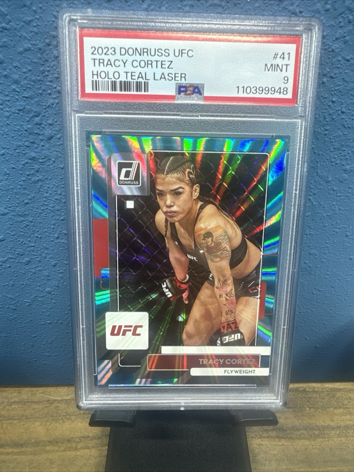 Tracy Cortez 2022 Donruss UFC Holo Teal Laser  /25 🔥 #41 rare SSP POP 1