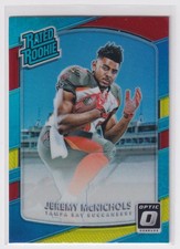 2017 Donruss Optic Red Yellow Silver Prizm Jeremy McNichols RC Rookie #200 W1