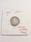 1891 S FINE SEATED LIBERTY DIME RARE