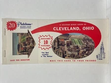 Souvenir Bonus Album of Cleveland, Ohio Oversize Postcard Booklet - 20 Photos
