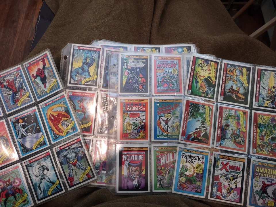 1990 Universo Marvel Série 1 Cartões Comerciais CONJUNTO BÁSICO COMPLETO 1-162 QUASE PERFEITO/PERFEITO - Imagem 4 de 4