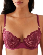 Wacoal Womens After Dark Balconette Bra 32D Red Plum 855396 - NWT