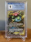Pokémon Venusaur & Snivy GX TAG TEAM Promo Holo SM229 SM Card CGC9