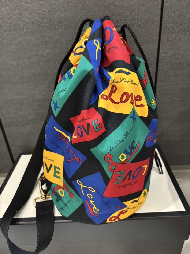 Borsa a tracolla Yves Saint Laurent LOVE con coulisse vintage oggetto raro