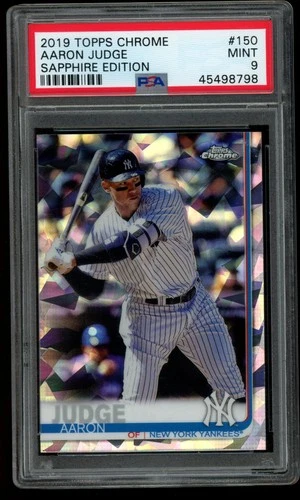 Aaron Judge 2019 Topps Chrome Sapphire Edition #150 PSA 9 Yankees