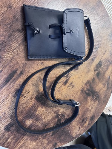 Saddleback Leather Co Black Leather Crossbody New Without Tags