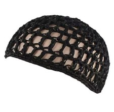 3Pcs Mesh Crochet Hair Net Rayon Knit Snood Hat Thick Short Women Hairnet Snoods