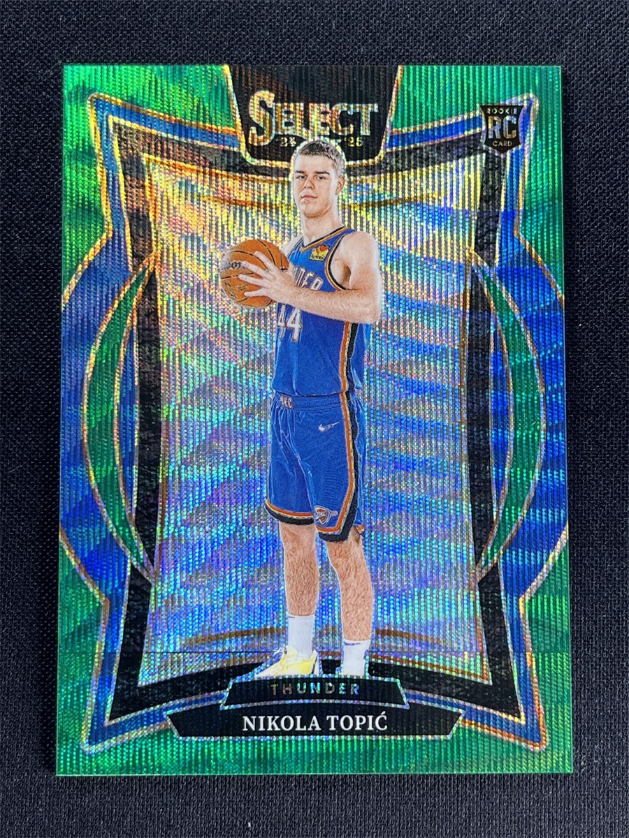 2024-25 Panini Select Nikola Topic #89 Concourse Green Wave Prizm RC Rookie /50
