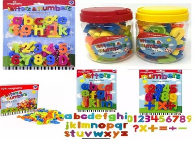 Magnetische Buchstaben Zahlen & Symbole Set Kinder Pädagogisches Lernspielzeug 3+