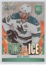 2013-14 Panini Select Fire on Ice Rookies Green Prizm 9/25 Matt Irwin #FR-33 g5j