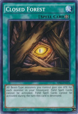 YuGiOh Closed Forest (V.1) BP03-EN171 Common Englisch EX 1st